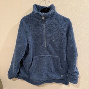 Cozy Blue Sherpa Pullover